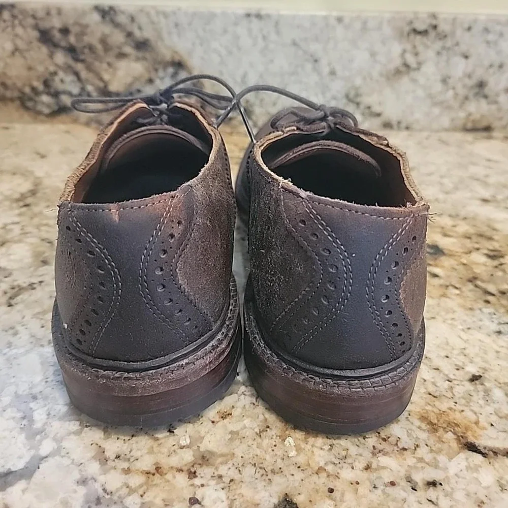 Allen Edmonds Steinbok 9 D Dark Brown Leather w/ Dainite Rubber Soles. USA M